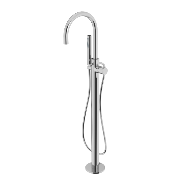 Atlantic Floor Standing Single Lever Bath Shower Mixer Chrome