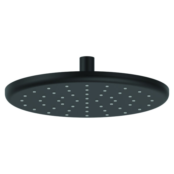 Atlantic 250mm Round Shower Head Matt Black
