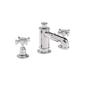 Mallard 3pc Deck Mounted Basin Mixer Chrome