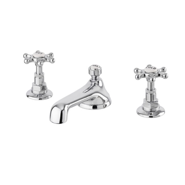 Brunel 3pc Low Spout Basin Mixer Chrome