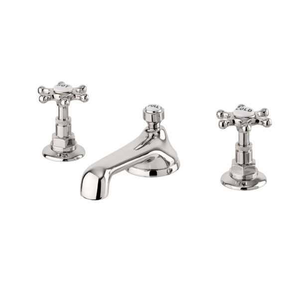 Brunel 3pc Low Spout Basin Mixer Nickel