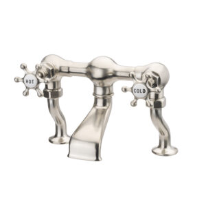 Brunel Deck Mounted Bath Filler Brushed Nickel