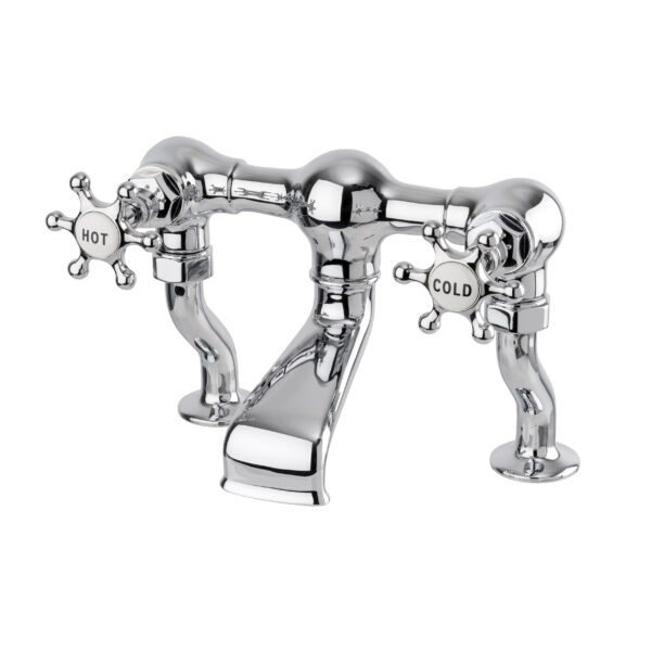 Brunel Deck Mounted Bath Filler Chrome