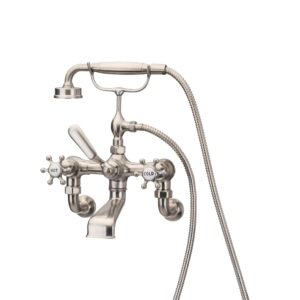 Brunel Wall Mounted Bath Shower Mixer Brushed Nickel