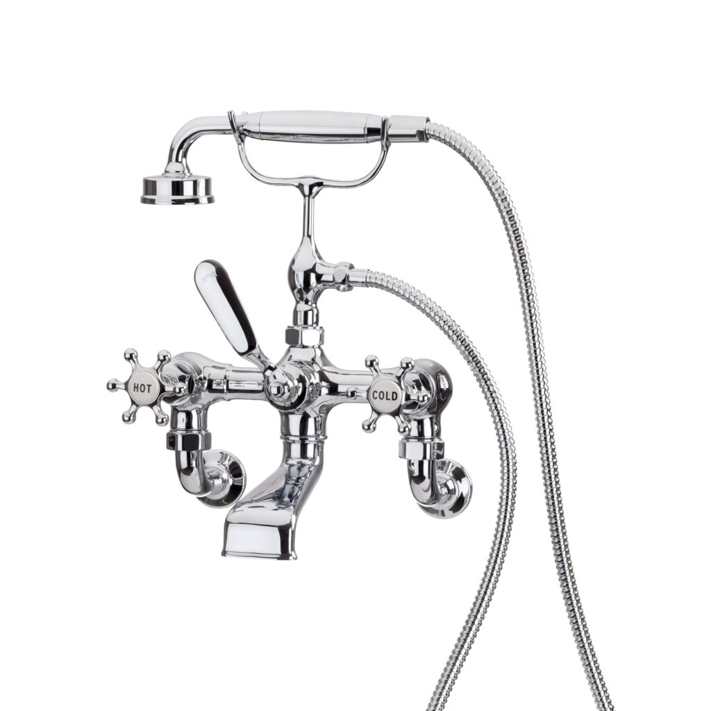 Brunel Wall Mounted Bath Shower Mixer Chrome - Grange Design Bathroom ...