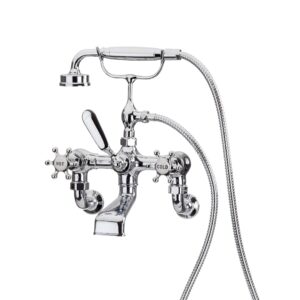 Brunel Wall Mounted Bath Shower Mixer Chrome