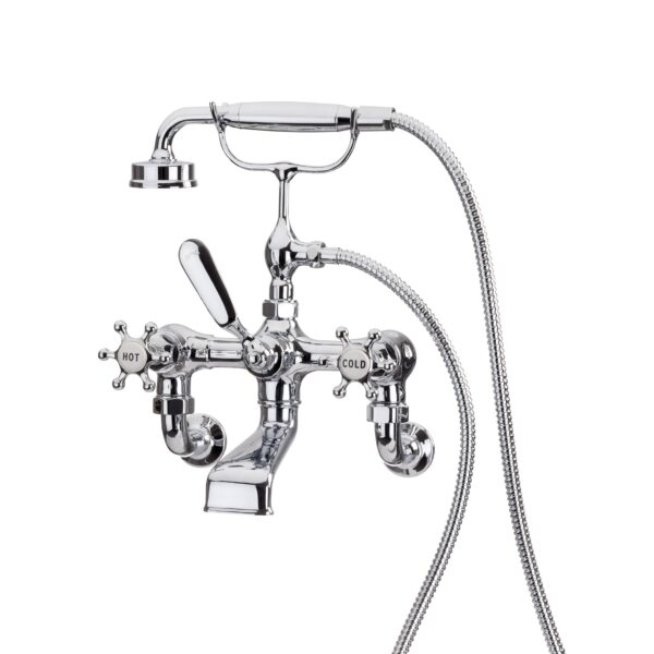 Brunel Wall Mounted Bath Shower Mixer Chrome