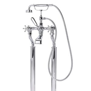 Brunel Floor Mounted Bath Shower Mixer Chrome