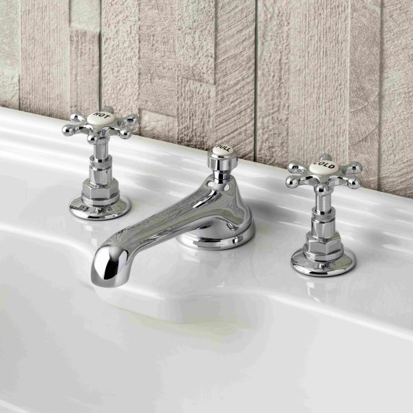 Brunel 3pc Low Spout Basin Mixer Chrome - Image 4