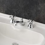 Leonardo 3pc Deck Basin Mixer Chrome