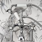 Leonardo Deck Mounted Bath Shower Mixer Chrome - Image 2